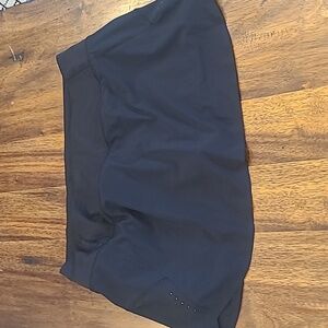 ATHLETA Run With It Skort 14" Black Size XL Tennis Pickleball Athleisure